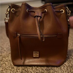 Dooney & Bourke Tan Leather Shoulder Bag
